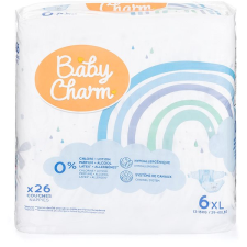 BABY CHARM Super Dry Flex méret 6 XL, 13-18 kg (26 db) pelenka