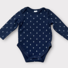 Baby Club Vasmacskás pamut body rugdalózó
