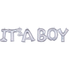 Baby Fólia léggömb levél It&#039;s a Boy party kellék
