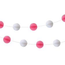 Baby Girl papír pom pom girland 250 cm party kellék