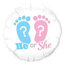 Baby He or She fólia lufi 46 cm party kellék