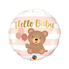 Baby Hello Baby Bear fólia lufi 46 cm party kellék