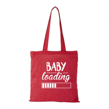  Baby loading - Bevásárló táska Piros egyedi ajándék
