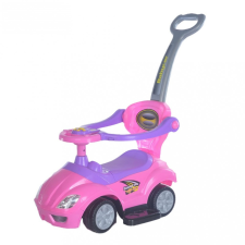 BABY MIX Bébitaxi tolókarral 3az1-ben Baby Mix Mega Car rózsaszín lábbal hajtható járgány
