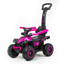 BABY MIX Bébitaxi tolókarral Baby Mix Mega Prime EVA rózsaszín lábbal hajtható járgány
