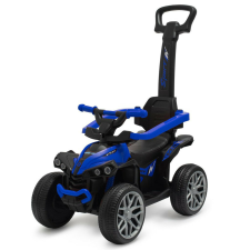 Baby Mix bébitaxi tolókarral Quad Mega Prime EVA kék lábbal hajtható járgány