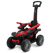 Baby Mix bébitaxi tolókarral Quad Mega Prime EVA piros lábbal hajtható járgány