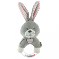 BABY MIX Csörgős plüss játék Baby Mix nyúl rózsaszín plüssfigura