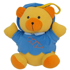 BABY MIX Felhúzható plüss játék Baby Mix maci kék plüssfigura