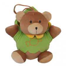 BABY MIX Felhúzható plüss játék Baby Mix maci zöld plüssfigura
