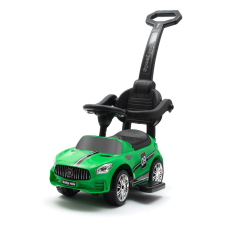 BABY MIX Racer bébitaxi tolókarral, zöld lábbal hajtható járgány