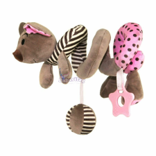 Baby mix spirál - pink egér bébijáték kiságyra