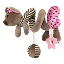 BABY MIX spirálos egérke pink bébijáték kiságyra