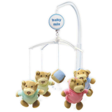 BABY MIX Zenélő forgó - Maci bébijáték kiságyra