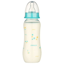 Baby-Nova cumisüveg szilikon cumival M-es 240 ml - kék cumisüveg