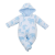 BABY SERVICE | Baby Service Elefántok | Meleg baba kezeslábas kapucnival Baby Service Elefánt kék | Kék | 74 (6-9 h)