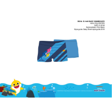  Baby shark baba fürdő boxer kisfiúknak - világoskék - 80 gyerek fürdőruha
