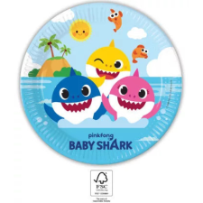 Baby Shark Fun in the Sun papírtányér 8 db-os 23 cm FSC party kellék