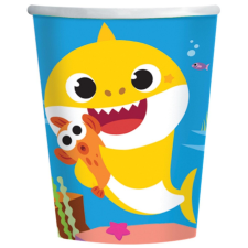 Baby Shark Music papír pohár 8 db-os 250 ml party kellék