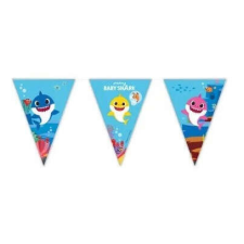Baby Shark zászlófüzér party kellék