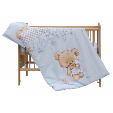 Baby Shop 2 részes babaágynemű - kék "Mika" maci babaágynemű, babapléd