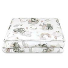 Baby Shop ágynemű huzat 90*120cm - szivárványos elefánt babaágynemű, babapléd