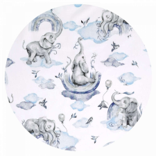  Baby Shop ágynemű huzat 90*120cm - szivárványos elefánt kék babaágynemű, babapléd