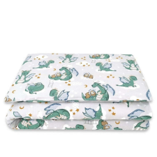 Baby Shop ágynemű huzat 90*120cm - szürke/zöld sárkány babaágynemű, babapléd