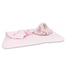Baby Shop kapucnis fürdőlepedő 100*100 cm - Kis balerina rózsaszín babatörülköző, kifogó