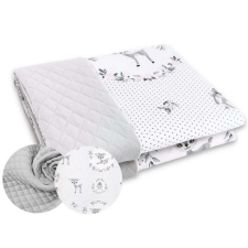 Baby Shop kétoldalas babapléd 70*100 cm - szürke őzike lakástextília