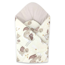 Baby Shop pólyatakaró 75x75cm - bézs sárkány pólya