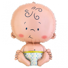 Baby Welcome fólia lufi 61 cm party kellék