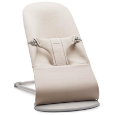 Babybjörn Bliss 3D Jersey Light Beige pihenőszék, világosszürke konstrukció pihenőszék, bébifotel