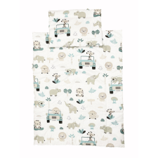 BABYBRUIN Bébi ágynemű huzat garnitúra szafari babaágynemű, babapléd