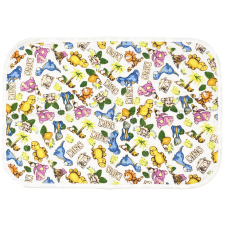 BABYBRUIN Mosható pelenkázó alátét dupla falú 40x60 cm - Színes dínók pelenkázó matrac