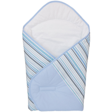 BABYBRUIN Pólyává alakítható takaró 78x78cm - Kék csíkos babaágynemű, babapléd