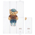 BABYBRUIN Utazó pelenkázó lap 50x80 cm - Sapkás maci