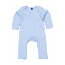 BABYBUGZ Bébi hosszú ujjú rugdalózó BabyBugz Baby Rompasuit 6-12, Poros kék rugdalózó