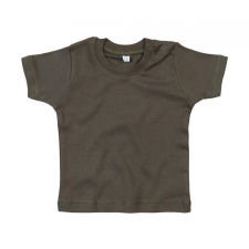 BABYBUGZ Bébi rövid ujjú póló BabyBugz Baby T-Shirt 18-24, Világos Oliva zöld Organik babapóló, ing
