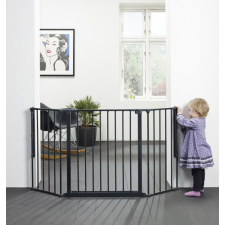 Babydan Flex M térkorlát 90-140 cm fekete bababiztonság