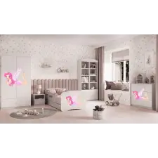 Babydreams Babydreams fehér tündérágy szárnyakkal és fiókos latex matraccal 180/80 gyermekágy