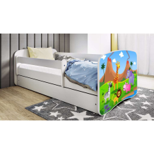  Babydreams fehér szafari ágy fiók nélkül, kókusz matrac 180/80 gyermekágy