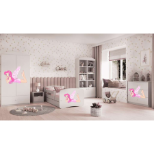 Babydreams fehér tündérágy szárnyakkal fiók nélkül kókusz matrac 160/80 gyermekágy