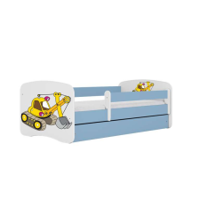 Babydreams kék kotróágy fiók nélkül, matrac 160/80 gyermekágy