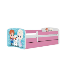  Babydreams rózsaszín Fagyasztott ágy fiókkal, kókusz matrac 180/80 gyermekágy