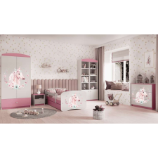  Babydreams rózsaszín lóágy fiókkal, matrac nélkül 140/70 gyermekágy