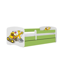 Babydreams zöld kotróágy fiókkal, matraccal 180/80 gyermekágy