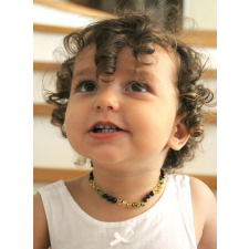 BabyJem Amber baba nyaklánc (szín: zöld) nyaklánc