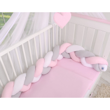 BabyLion BabyLion Prémium Fonott rácsvédő - Rózsaszín-Szürke-Fehér lakástextília