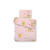 BabyLion Prémium 2 részes ágyneműszett - Rózsaszín - létrás macis